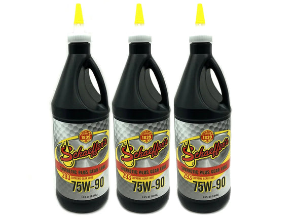 ZZ Diesel Schaeffers Supreme Gear Lube 75W-90 Front Differential Kit, 1994-2003.5 Ford 7.3L 6.0L Powerstroke 4WD, 3 Quarts