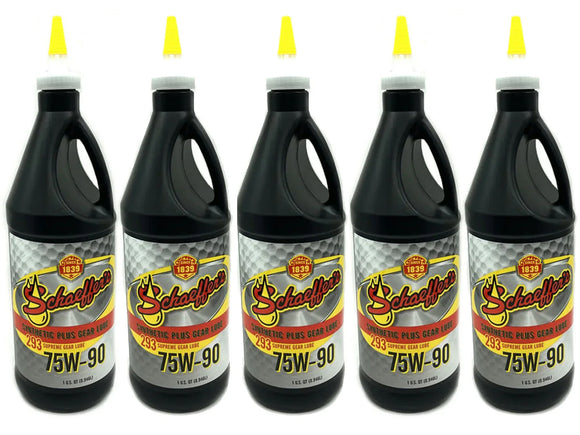 ZZ Diesel Schaeffers Supreme Gear Lube 75W-90 Front Differential Kit, 1999-2003.5 Ford 7.3L 6.0L Powerstroke 4WD, 5 Quarts