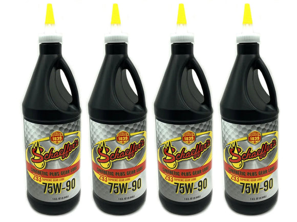 ZZ Diesel Schaeffers Supreme 75W-90 Gear Lube Rear Differential Kit, 2001-2024 GM 6.6L Duramax LB7 LLY LBZ LMM LML L5P, 4 Quarts