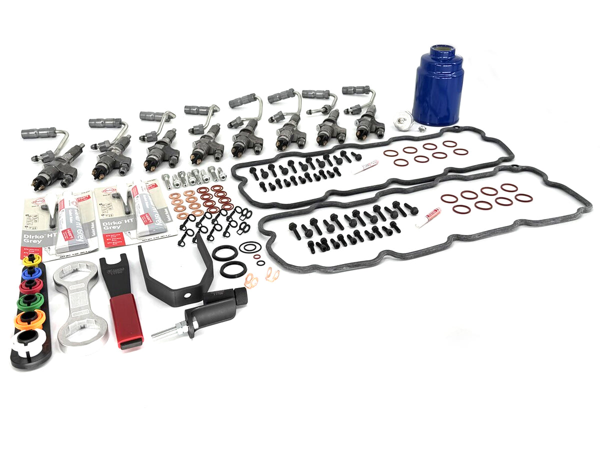 Complete Injector ZZ Diesel Complete Injector Install Kit with Injectors, 2001-2004 GM 6
