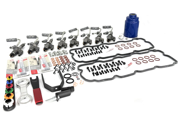 ZZ Diesel Complete Injector Install Kit with Injectors, 2001-2004 GM 6