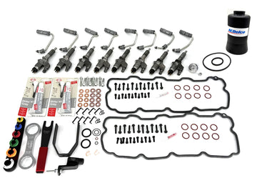 ZZ Diesel Complete Injector Install Kit with Injectors, 2001-2004 GM 6.6L Duramax LB7
