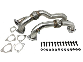 ZZ Diesel Thick Wall Heavy Duty Up Pipes, 2008-2010 Ford 6.4L Powerstroke