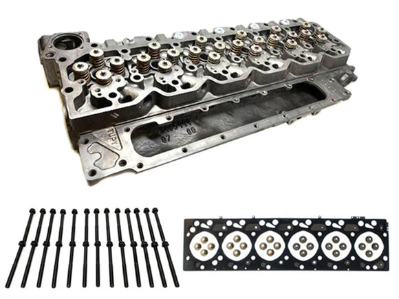 ZZ Diesel Remanufactured Cylinder Head with Head Gasket and Head Bolts, 2003-2007 Dodge Ram 5.9L Cummins