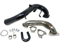 ZZ Diesel EGR Cooler Upgrade Kit with Intake Tube, Up Pipe, and Gaskets, 2007.5-2010 GM 6.6L Duramax LMM Black