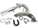 ZZ Diesel EGR Cooler Upgrade Kit with Intake Tube, Up Pipe, and Gaskets, 2007.5-2010 GM 6.6L Duramax LMM Polished