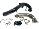 ZZ Diesel EGR Cooler Upgrade Kit with Intake Tube, Up Pipe, and Gaskets, 2006-2007 GM 6.6L Duramax LBZ Black