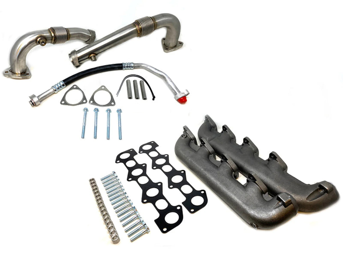 Bellowed Up Pipe Kit W/ Hardware For 1999-2003 Ford 7.3 Powerstroke Turbo Diesel Bellowed Up Pipe Kit W/ Hardware For 1999-2003 Ford 7.3 Powerstroke Turbo Diesel