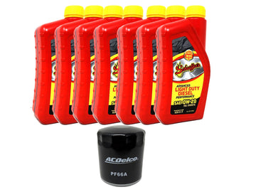 ZZ Diesel Schaeffers Advanced Light Duty Performance 0W-20 Diesel Engine Oil Change Kit, , 2020-2024 GM 3.0L Durmax LM2 LZ0