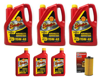 ZZ Diesel Schaeffers 15W-40 Oil Change Kit, 2008-2010 Ford 6.4L Powerstroke