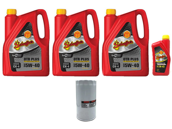 ZZ Diesel Schaeffers 5W-40 Severe Duty Oil Change Kit, 2011-2022 Ford 6.7L Powerstroke