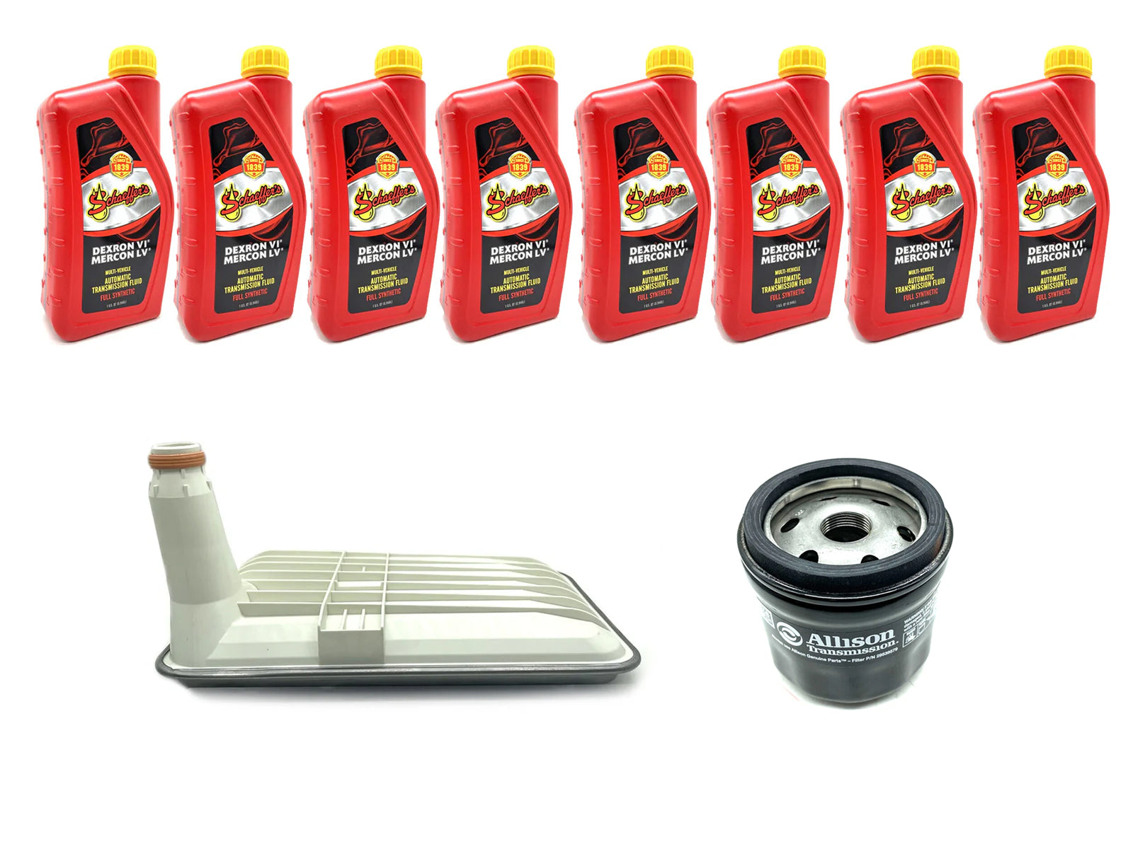 ZZ Diesel Schaeffers Dexron VI Allison Transmission Service Kit, 2001-2019 GM 6.6L Duramax LB7 LLY LBZ LMM LML L5P, ZZ-TSK-66-0119-D