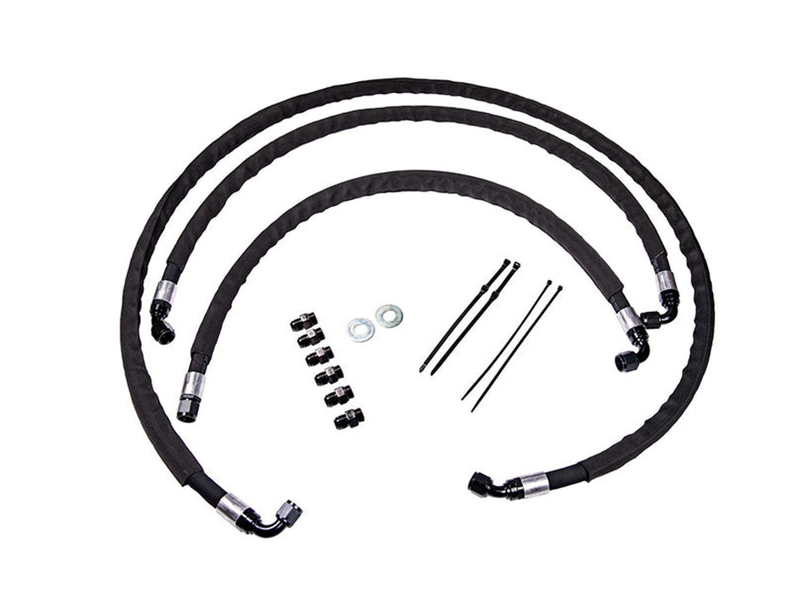 Fleece Transmission Cooler Line Set, 2017-2019 6.6L Duramax L5P