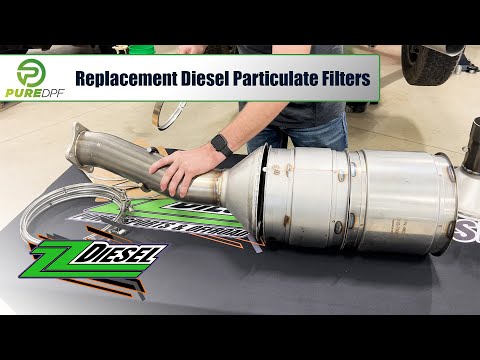 Pure DPF High Flow Serviceable Replacement Diesel Particulate Filter, 2008-2010 Ford 6.4L Powerstroke - 0