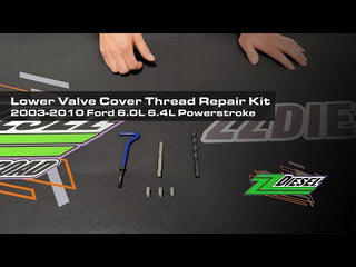 ZZ Diesel Lower Valve Cover Thread Repair Kit, 2003-2010 Ford 6.0L 6.4L Powerstroke