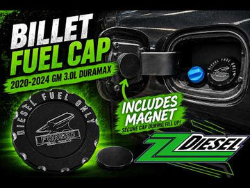 Forged Diesel Billet Fuel Cap, 2020-2024 GM 3.0L Duramax LM2 LZ0 - 0