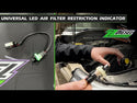 ZZ Diesel LED Air Filter Restriction Indicator, 1994-2022 Ford 7.3L 6.0L 6.4L 6.7L 3.0L Powerstroke, 1989-2022 Dodge Ram 5.9L 7.6L Cummins, Universal