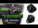 Forged Diesel Billet Fuel Filter Drain Plug, 2017-2019 GM 6.6L Duramax L5P-2