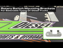 ZZ Diesel Rotary Switch Mounting Bracket, 2001-2020 GM 6.6L Duramax LB7 LLY LBZ LML LML L5P-3