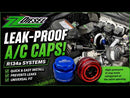 Leak-Proof Air Conditioning, A/C Quick Caps for R134A Systems, Cummins, Duramax, Powerstroke, Universal-3