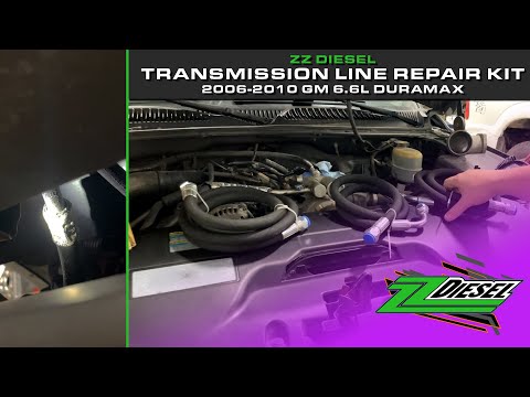 ZZ Diesel Transmission Cooler Repair Lines, 2001-2005 GM 6.6L Duramax LB7 - 0