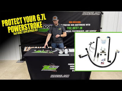 S&S Diesel CP4-6.7F-BP-G2.1 Gen2 CP4.2 Bypass Kit with Return Filter Assembly, 2011-2024 Ford 6.7L Powerstroke - 0