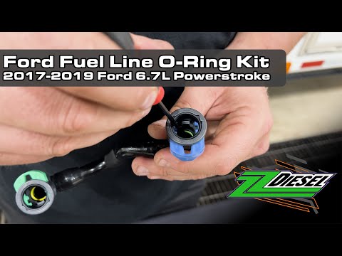 ZZ Diesel Ford Fuel Line O-Ring Kit, 2017-2019 Ford 6.7L Powerstroke - 0