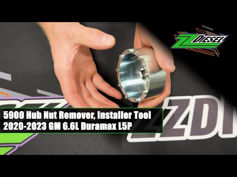 5900 Hub Nut Remover, Installer Tool, 2020-2023 GM 6.6L Duramax L5P-3