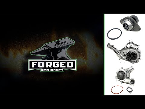 Forged Diesel Water Pump, 2006-2016 GM 6.6L Duramax LBZ LMM LML - 0