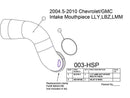 HSP VGT Intake Mouthpiece, 2004.5-2010 Chevrolet / GMC 6.6L Duramax, LLY LBZ LMM-2