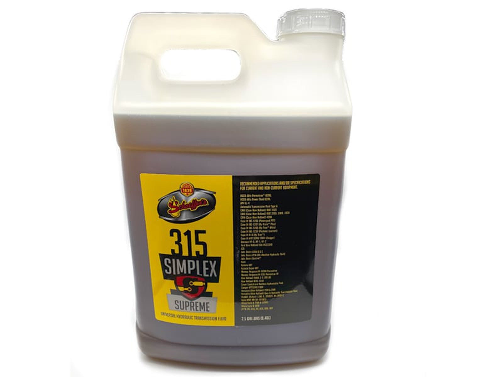 Schaeffers 315 Simplex Supreme Tractor Hydraulic Fluid, 2.5 Gallons ...