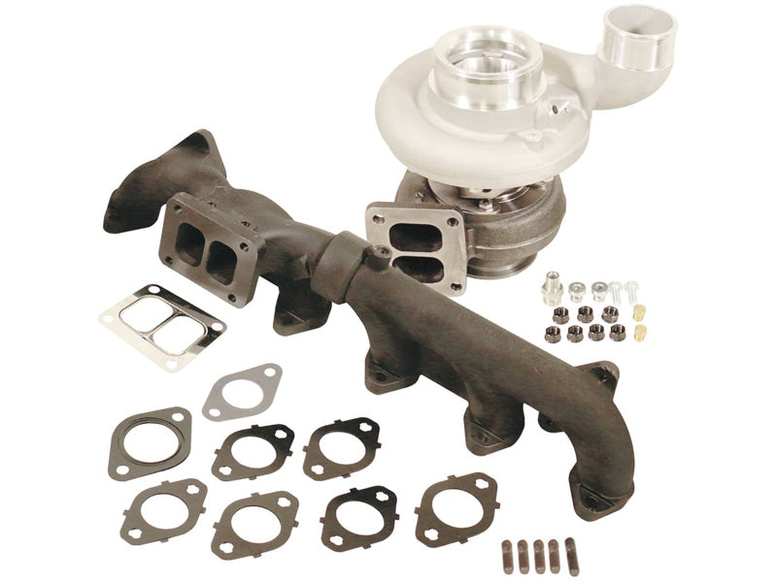 BD Diesel 1045297 Iron Horn S366SXE/80 1.00 AR Turbo Kit, 2007.5-2018 Dodge 6.7L Cummins