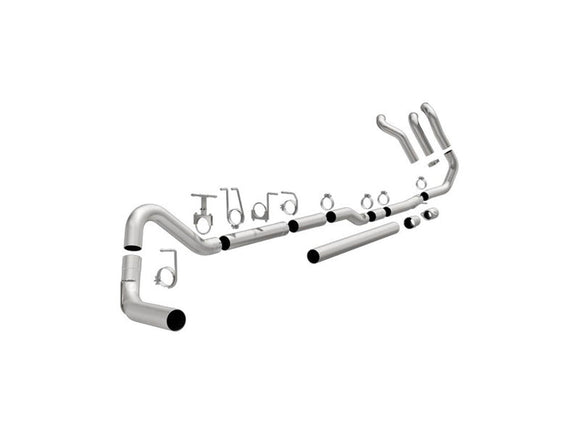MAG17878 MAGNAFLOW 17878 4" TURBO-BACK STAINLESS STEEL CUSTOM BUILDER PIPE KIT 1999-2007 FORD 7.3L/6.0L POWERSTROKE (ALL CREW & EXT. CABS)Large