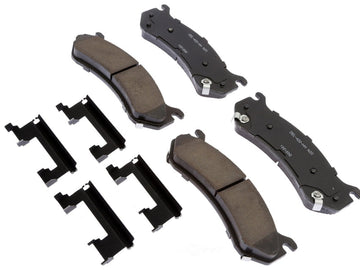 17D785CH AC Delco Professional Rear Ceramic Brake Pads, 2001-2010 2500HD/ 3500 with Single Rear WheelsLarge