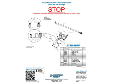 HSP Max Flow Bridge to HSP Cold Side, 2004.5-2005 Chevrolet / GMC 6.6L Duramax LLY - 0