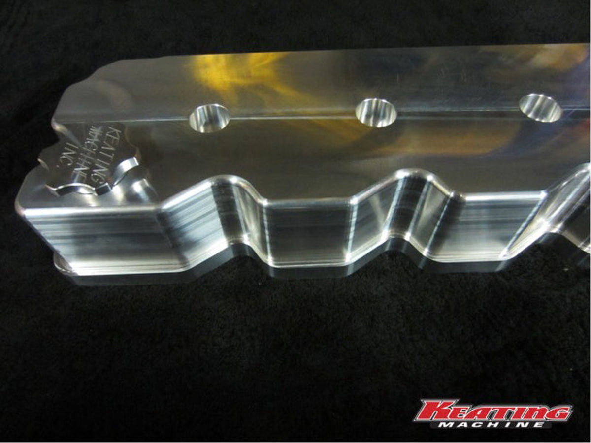 Keating Machine Keating Machine 120610-3 Billet Valve Cover, 1998.5-2002 Dodge Ram 5.9 ...