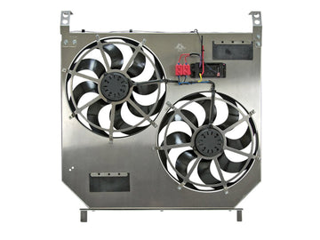 FX275 FLEX-A-LITE 275 DIRECT-FIT DUAL ELECTRIC COOLING FANS 2003.5-2007 FORD 6.0L POWERSTROKE (RACE APPLICATIONS)Large