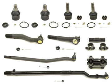 Forged Diesel Upper Lower Ball Joint Drag Link Tie Rod End Kit