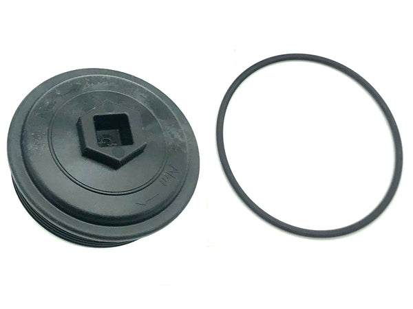 OE 3C3Z9G270AA Fuel Filter Replacement Cap with O-Ring, 2003.5-2007 Ford 6.0L Powerstroke