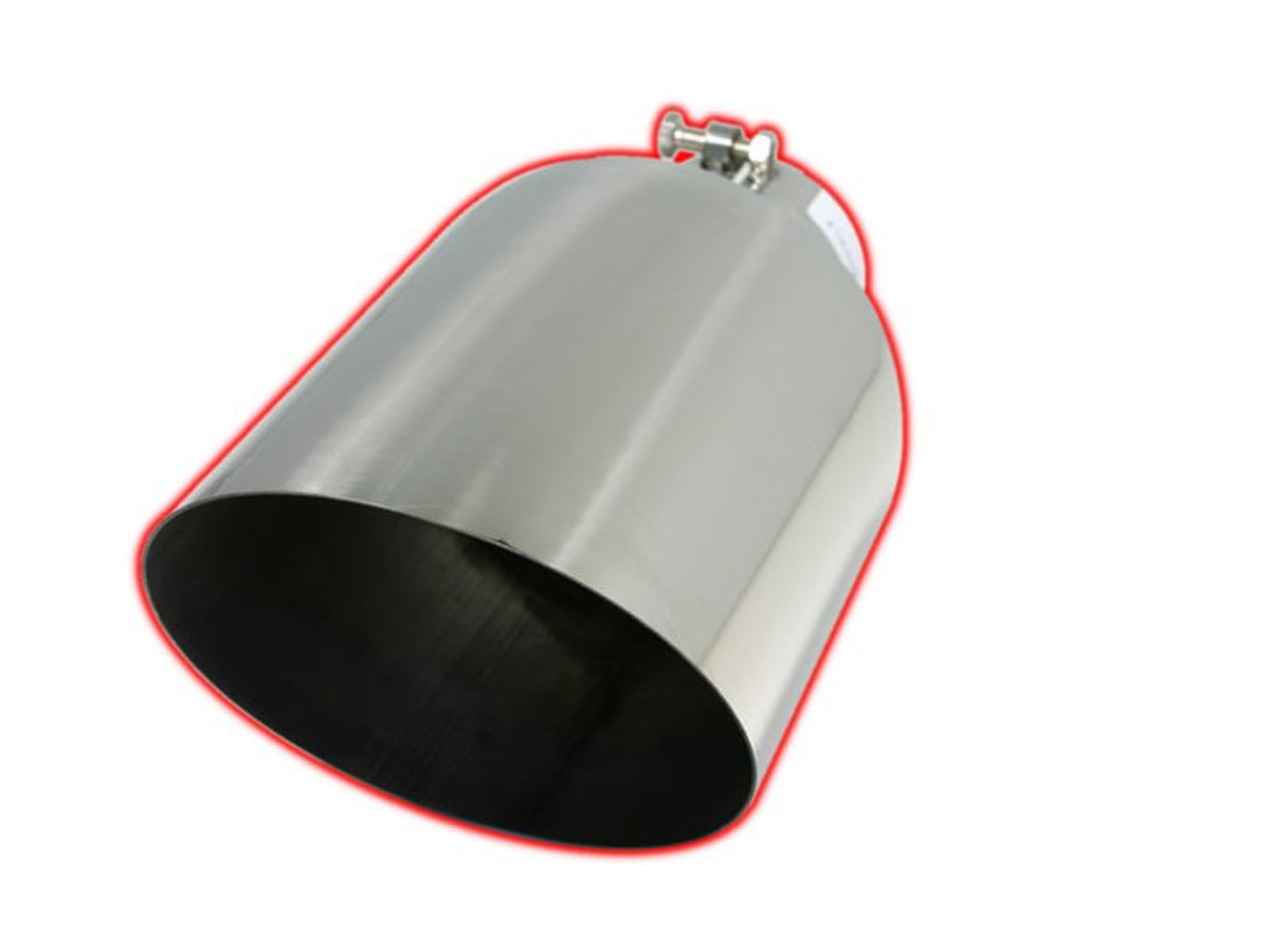 Flo Pro Tips Flo~Pro Angle Cut Bolt On Exhaust Tips - Stainless Steel 4 X 8 X 15 An ...