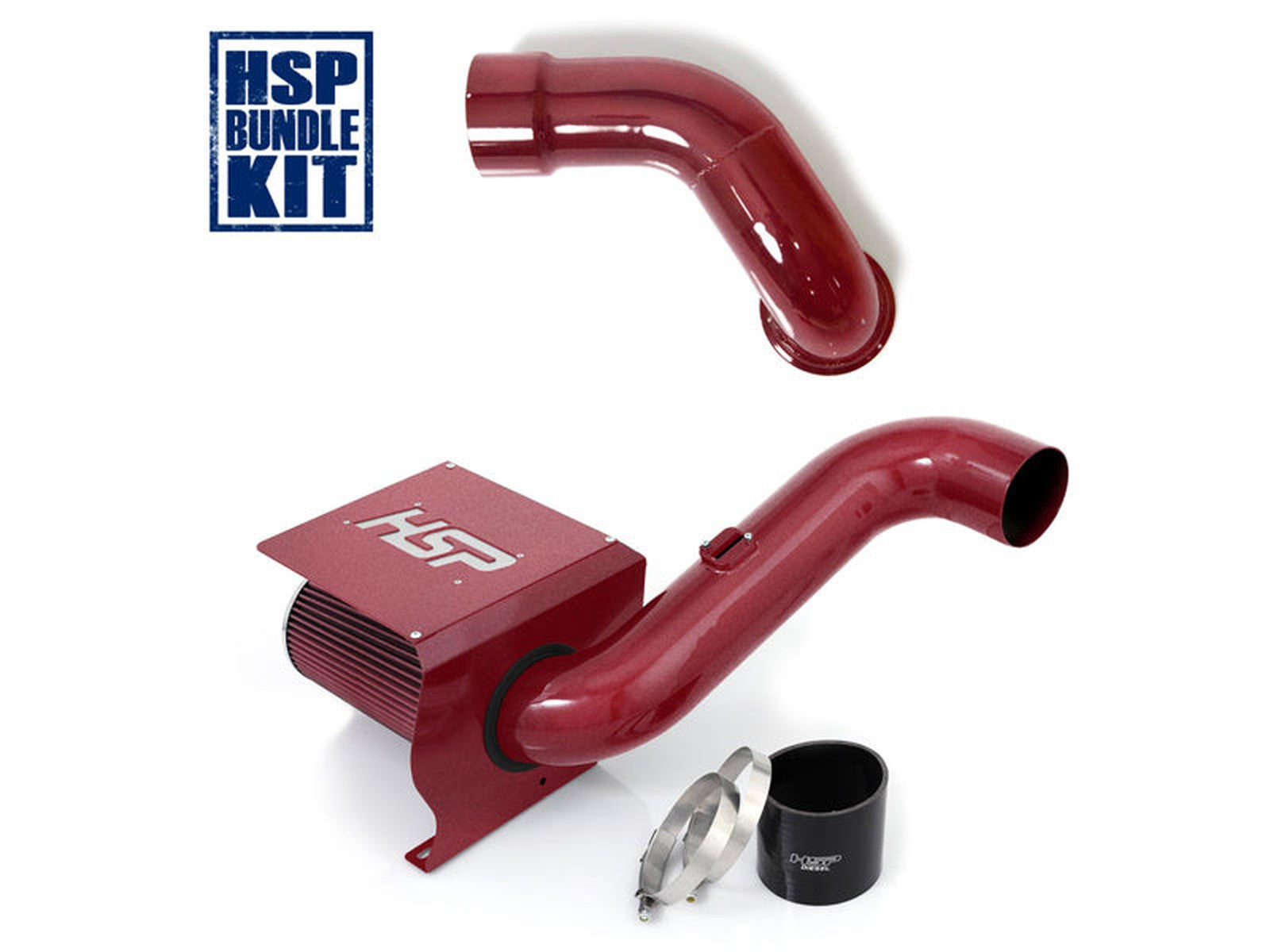 HSP Cold Air Intake Bundle, 2007.5-2010 Chevrolet / GMC 6.6L Duramax LMM