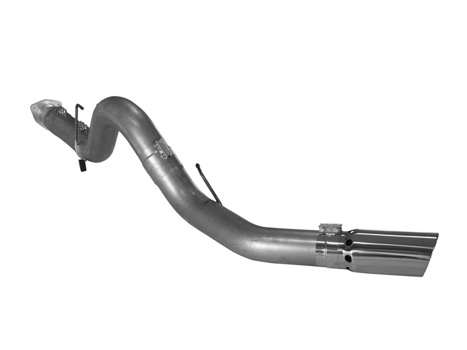 DPF Back Aluminized 5 Inch Exhaust System, No Muffler, 2011-2019 Ford 6.7L Powerstroke