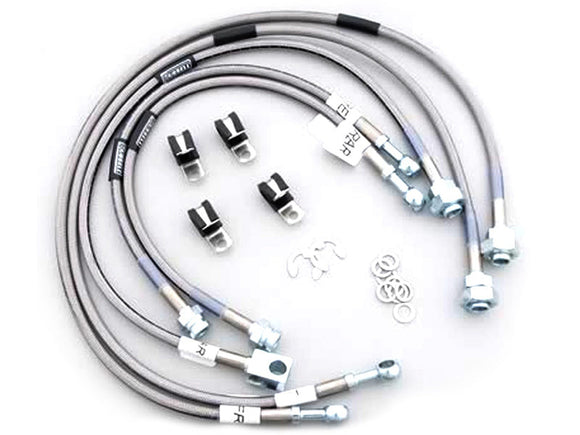 672440 Russell Braided Stainless Steel Brake Lines LB7 LLY LBZ, 2001-2007 DuramaxLarge