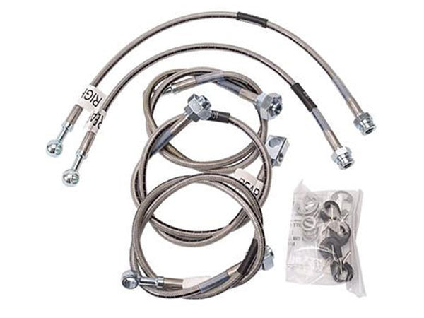 695770 Russell Braided Stainless Steel Brake Lines 2001-'07 Classic Chevy/GM With 4"-6" LiftLarge