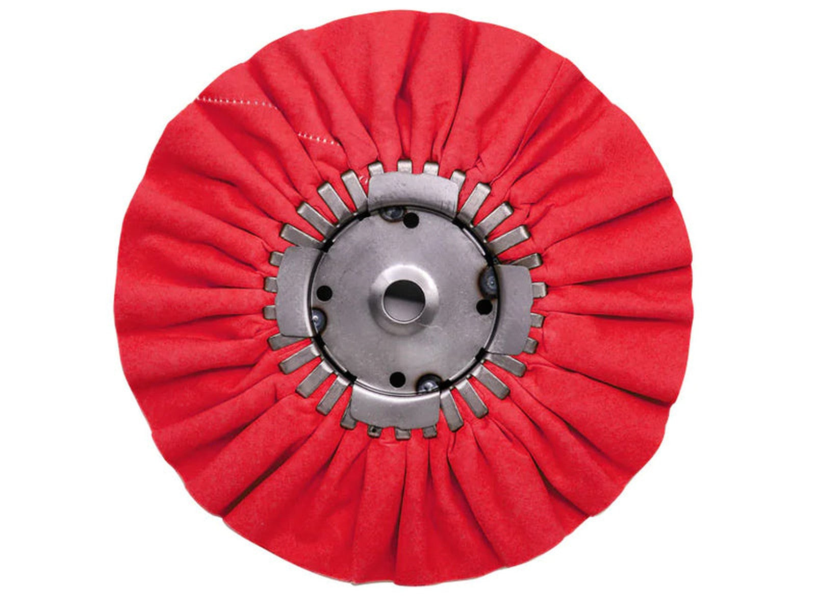 Red Rope Buffing Wheel Renegade Red Mill Treat 9 Inch Airway Buffing Wheel with Removable Cen ...