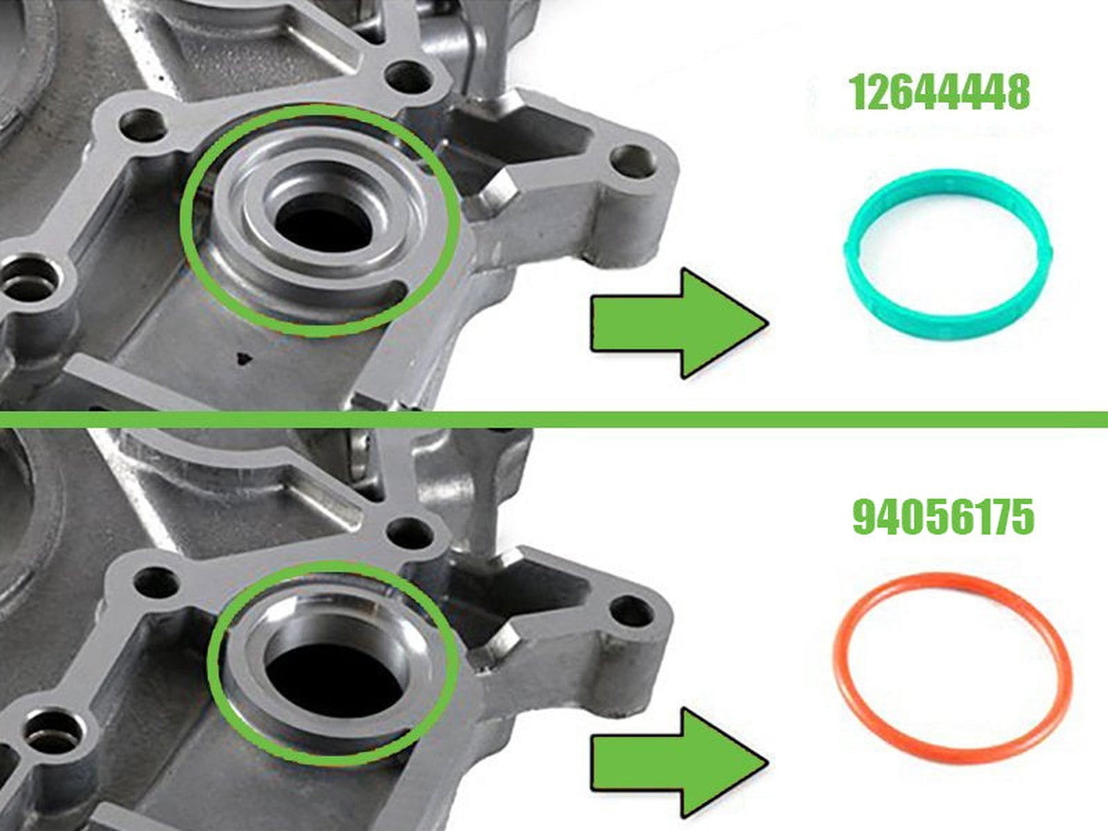 パーツ lbz 94056175 OE Rear Cover to Block Seal, 2001-2016 GM 6.6L
