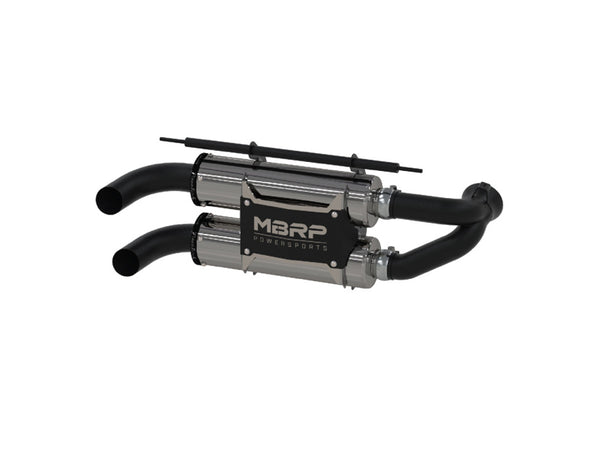 MBRP AT-9515PT Slip-On System Dual Stack Performance Muffler, 2011-2014 RZR 900 All Models