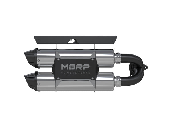 MBRP AT-9518PT Dual Slip-On Performance Series Exhaust, 2016-2020 RZR XP Turbo / Turbo S
