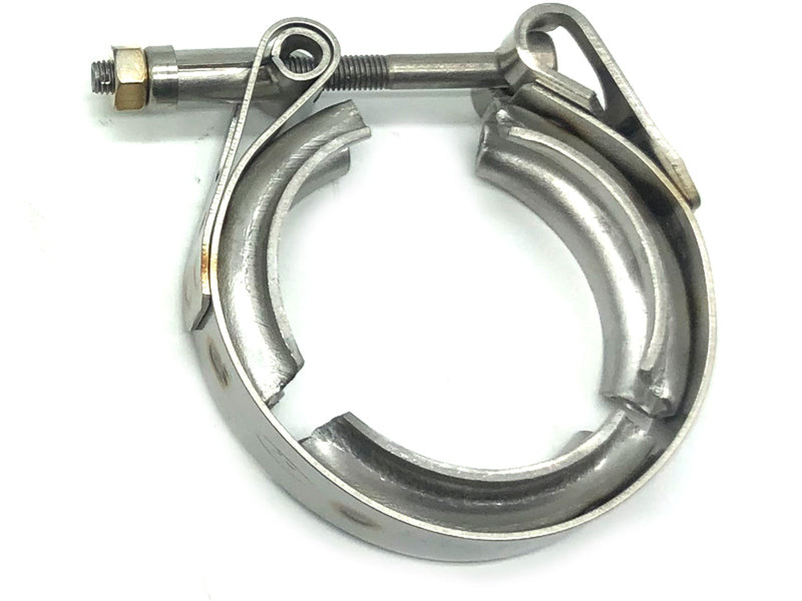 FC3Z8287A OE Turbocharger Exhaust Side Downpipe Clamp, 2015