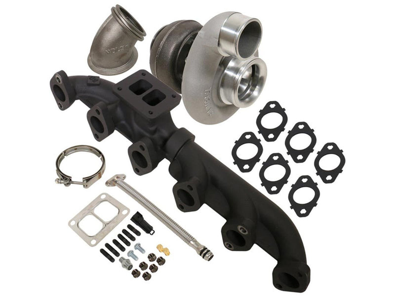 BD Diesel 1045170 Iron Horn S361SXE/76 0.91AR Turbo Kit, 2003-2007 Dodge 5.9L Cummins